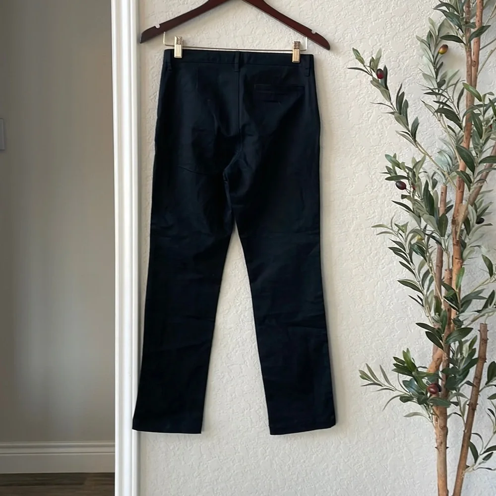 Old Navy Boys Classic Black Cotton Blend Slim Fit Trousers Size 14